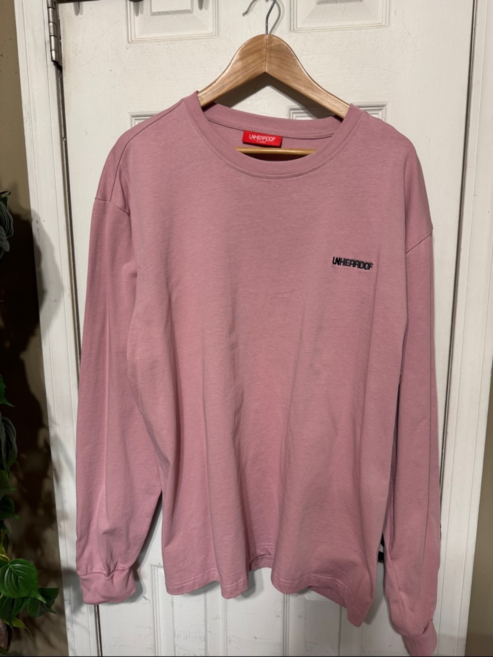 Men's Long Sleeve Crewneck Shirt - Dusty Pink